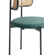 Set of 2 Dining Chairs ANDOVER Metal Green