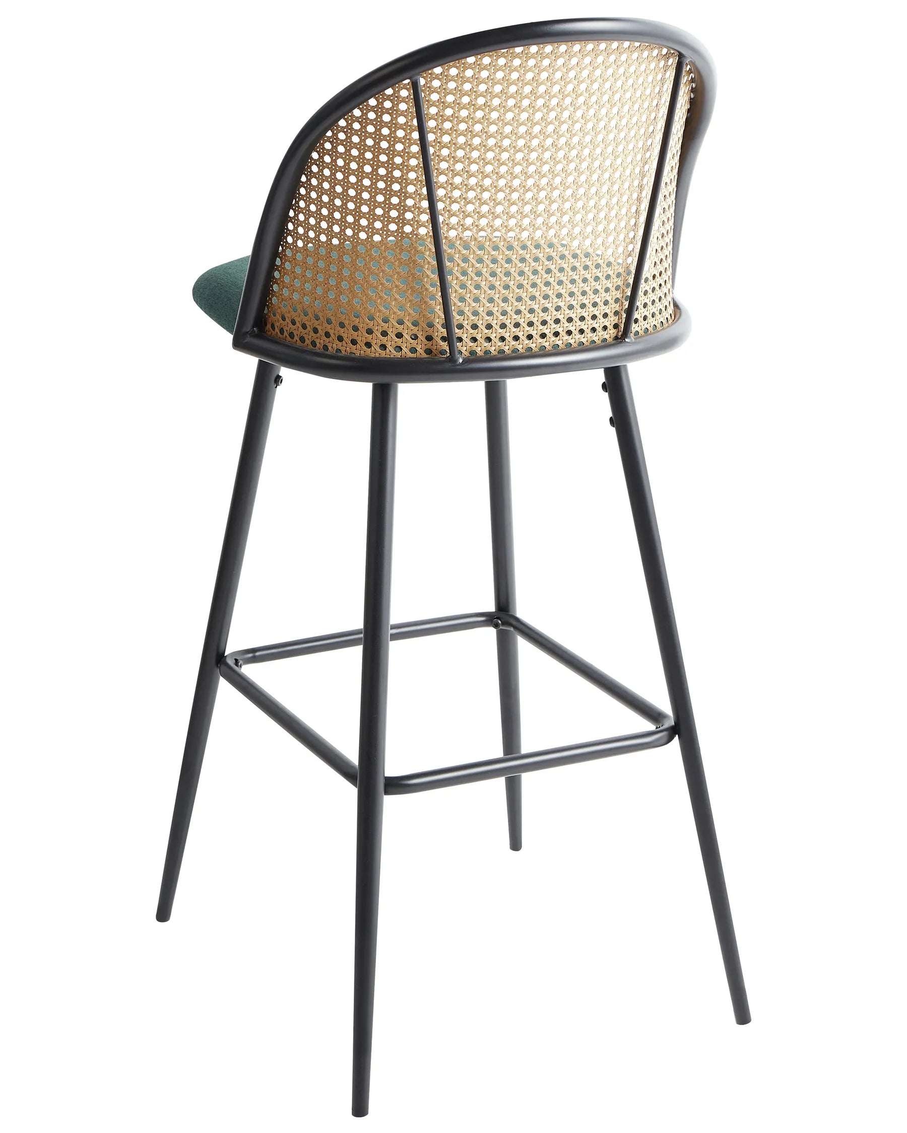 Set of 2 Bar Chairs CORNELL Metal Green