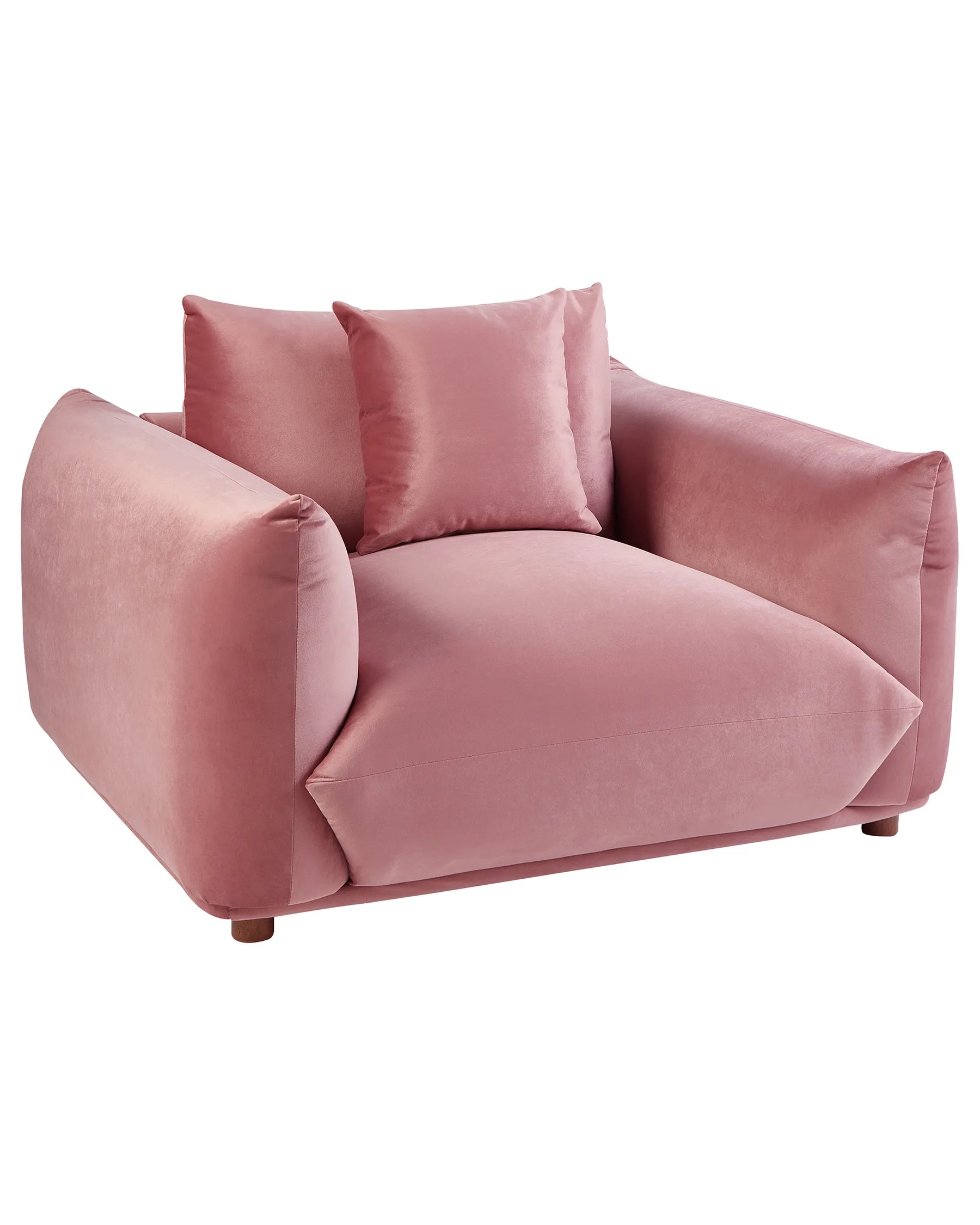 Armchair LUVOS Velvet Pink