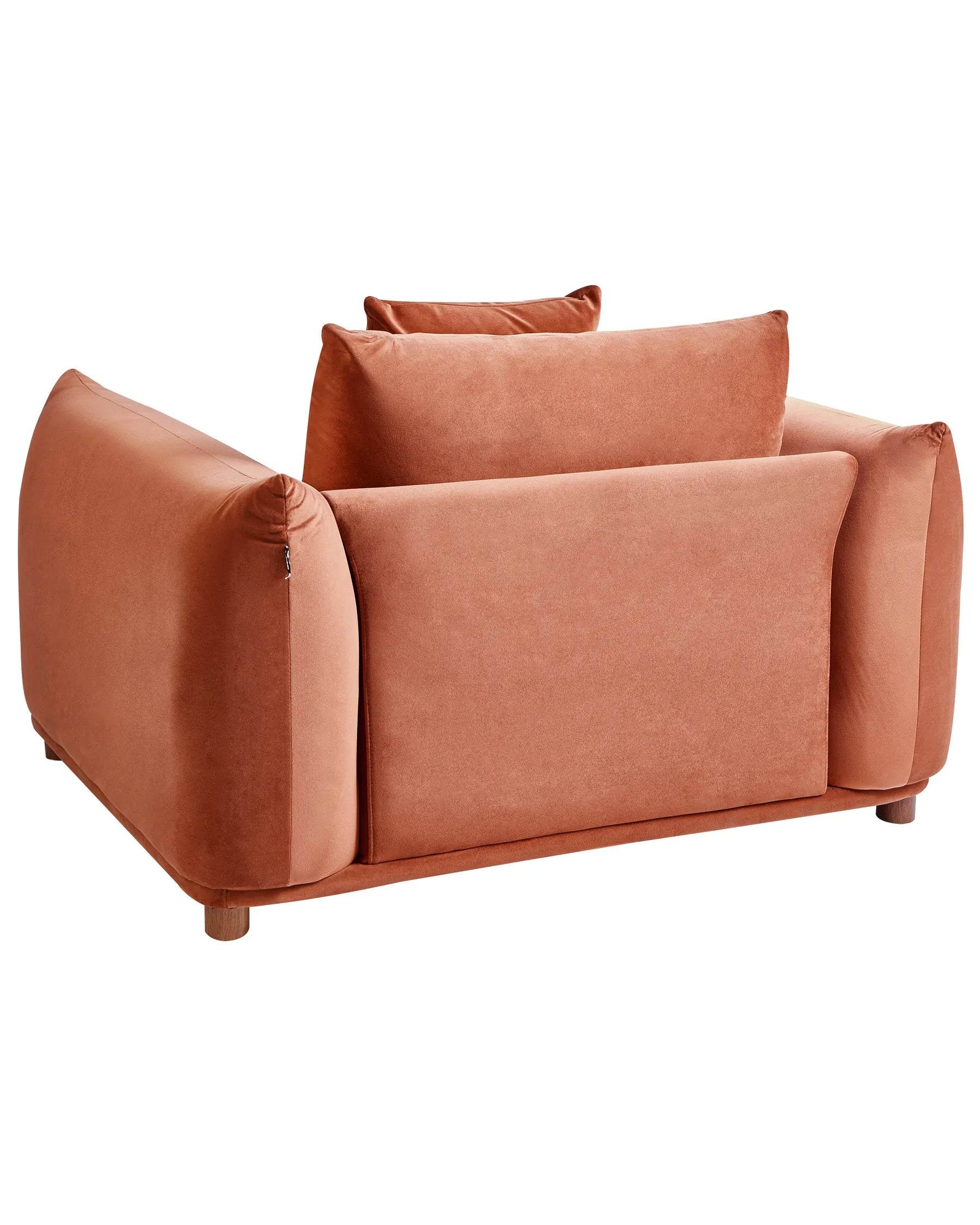 Armchair LUVOS Velvet Golden Brown