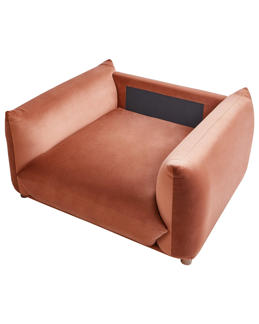 Armchair LUVOS Velvet Golden Brown