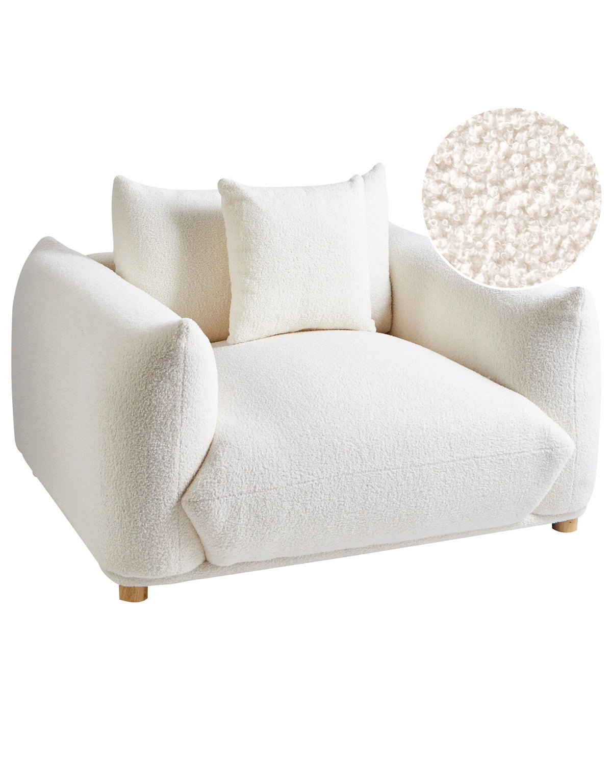 Armchair COMO Boucle Off-White – main product view