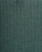 Set of 2 Dining Chairs LOVERNA Corduroy Green