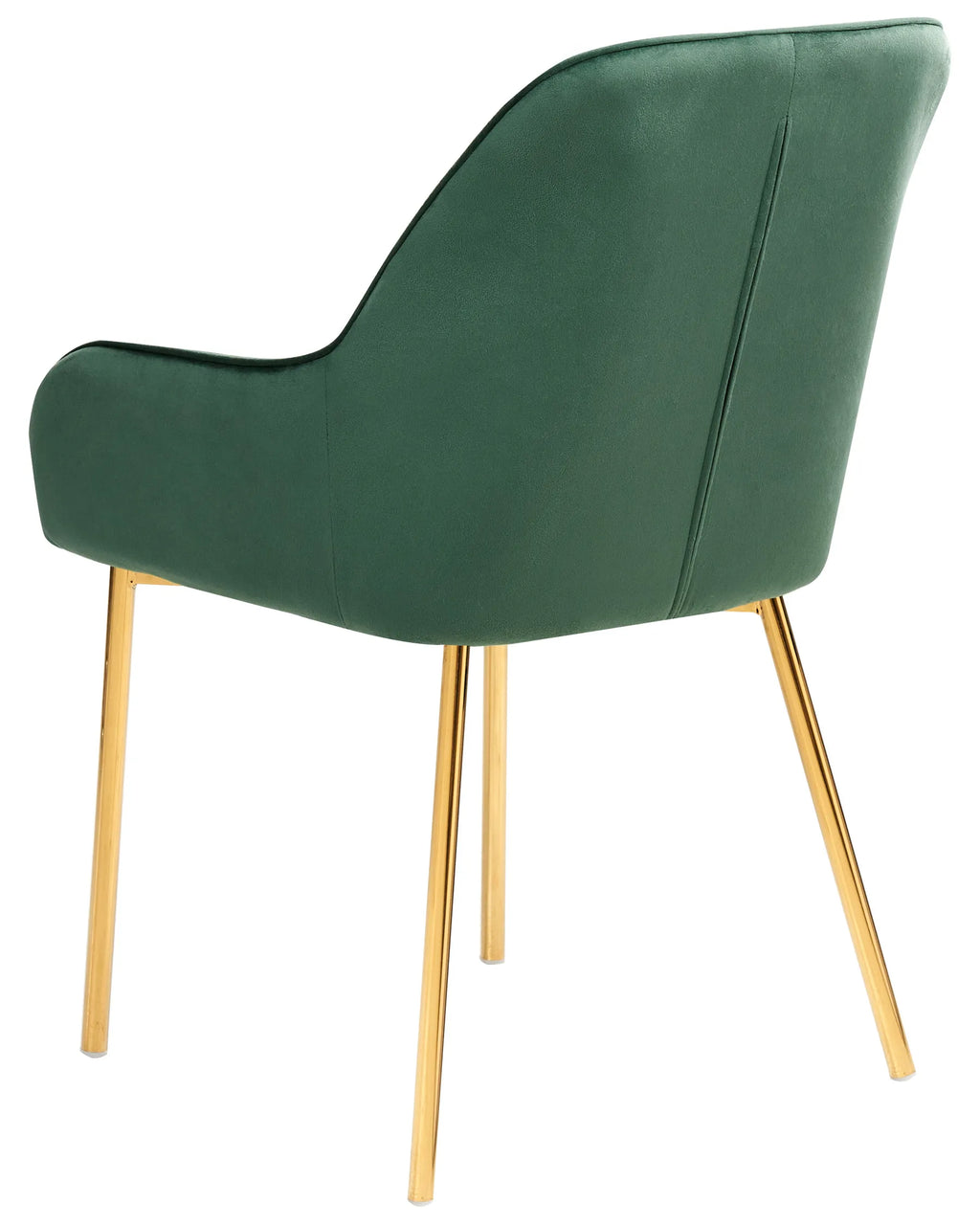 Set of 2 Dining Chairs LOVERNA Velvet Green