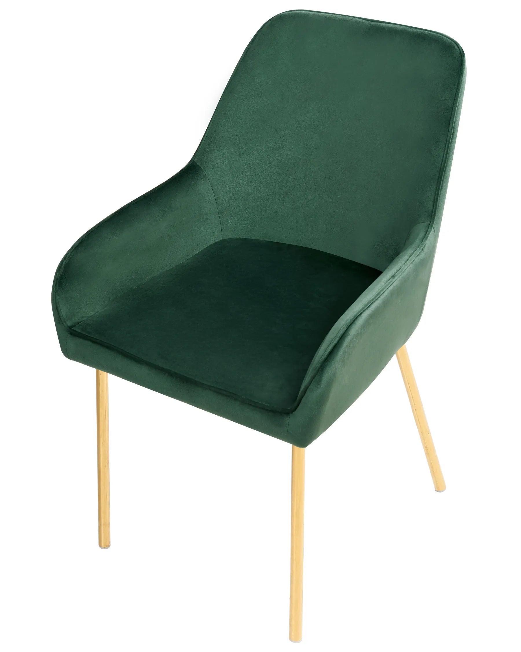 Set of 2 Dining Chairs LOVERNA Velvet Green