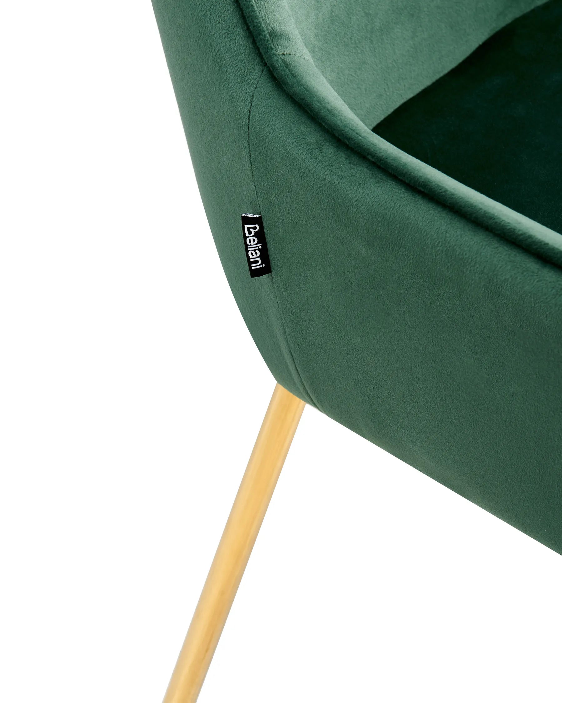 Set of 2 Dining Chairs LOVERNA Velvet Green