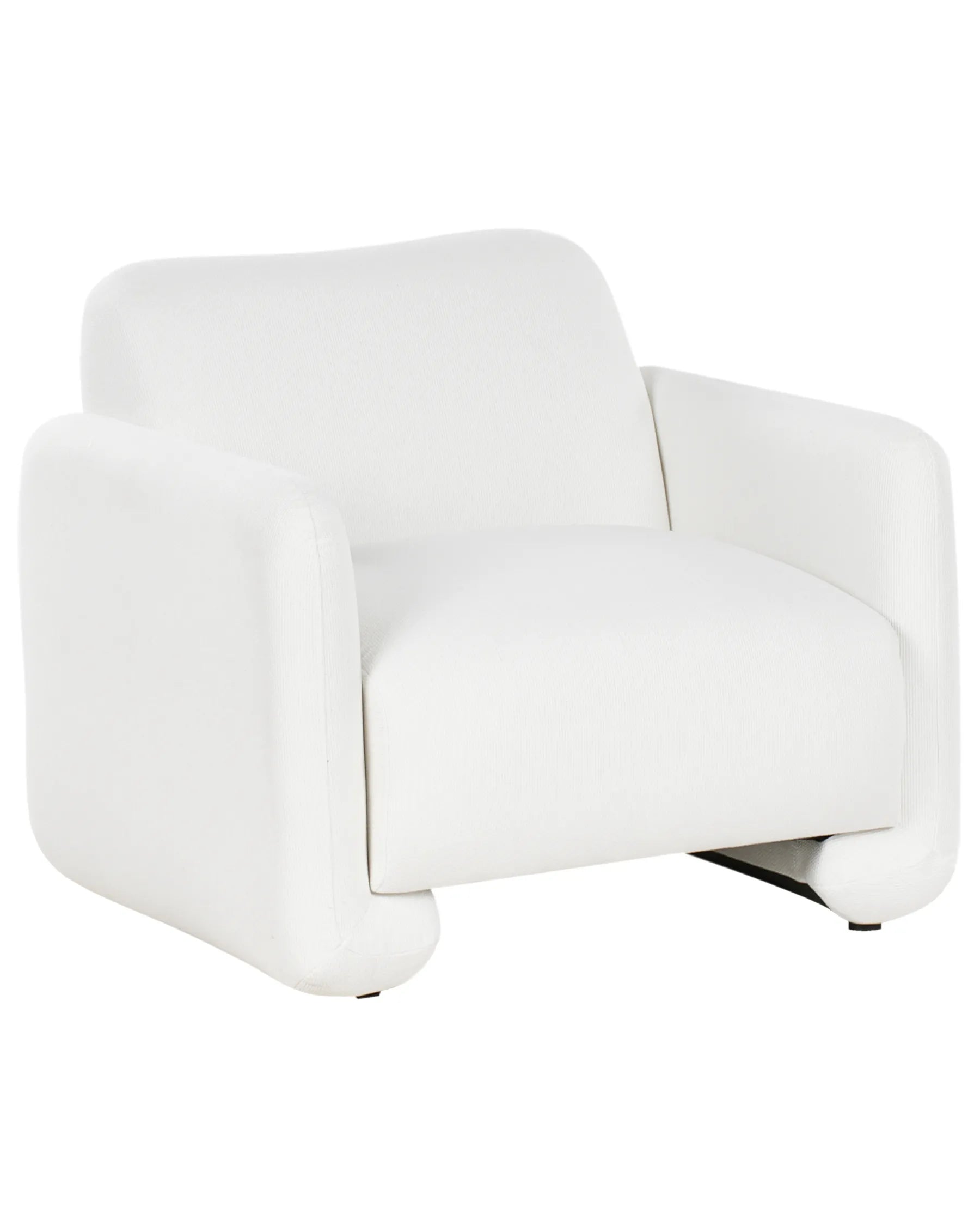 Armchair SALAND Fabric White