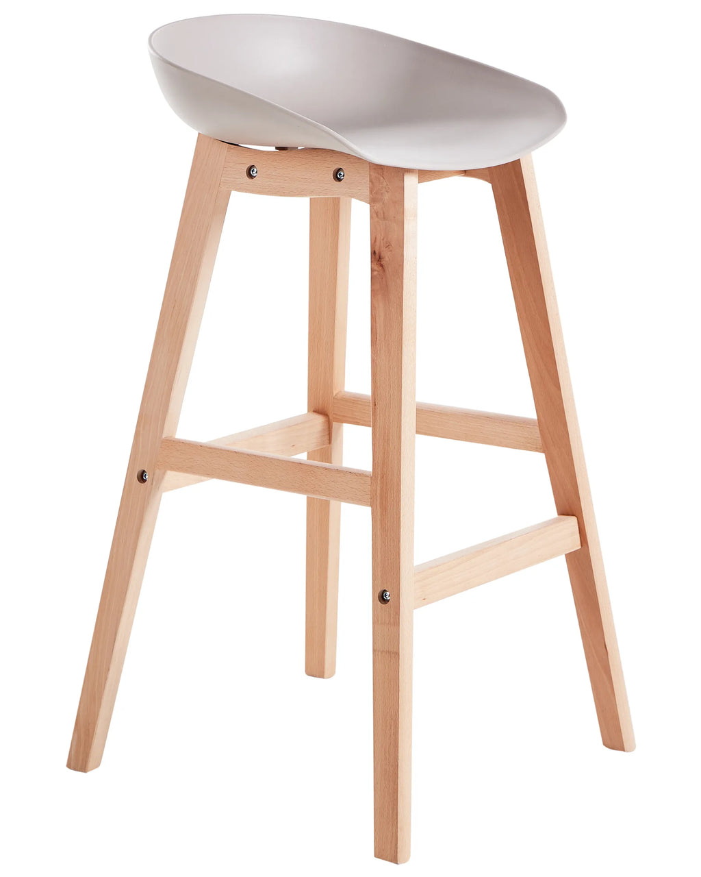 Set of 2 Bar Chairs MICCO Taupe