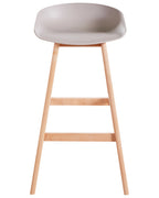 Set of 2 Bar Chairs MICCO Taupe