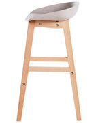 Set of 2 Bar Chairs MICCO Taupe