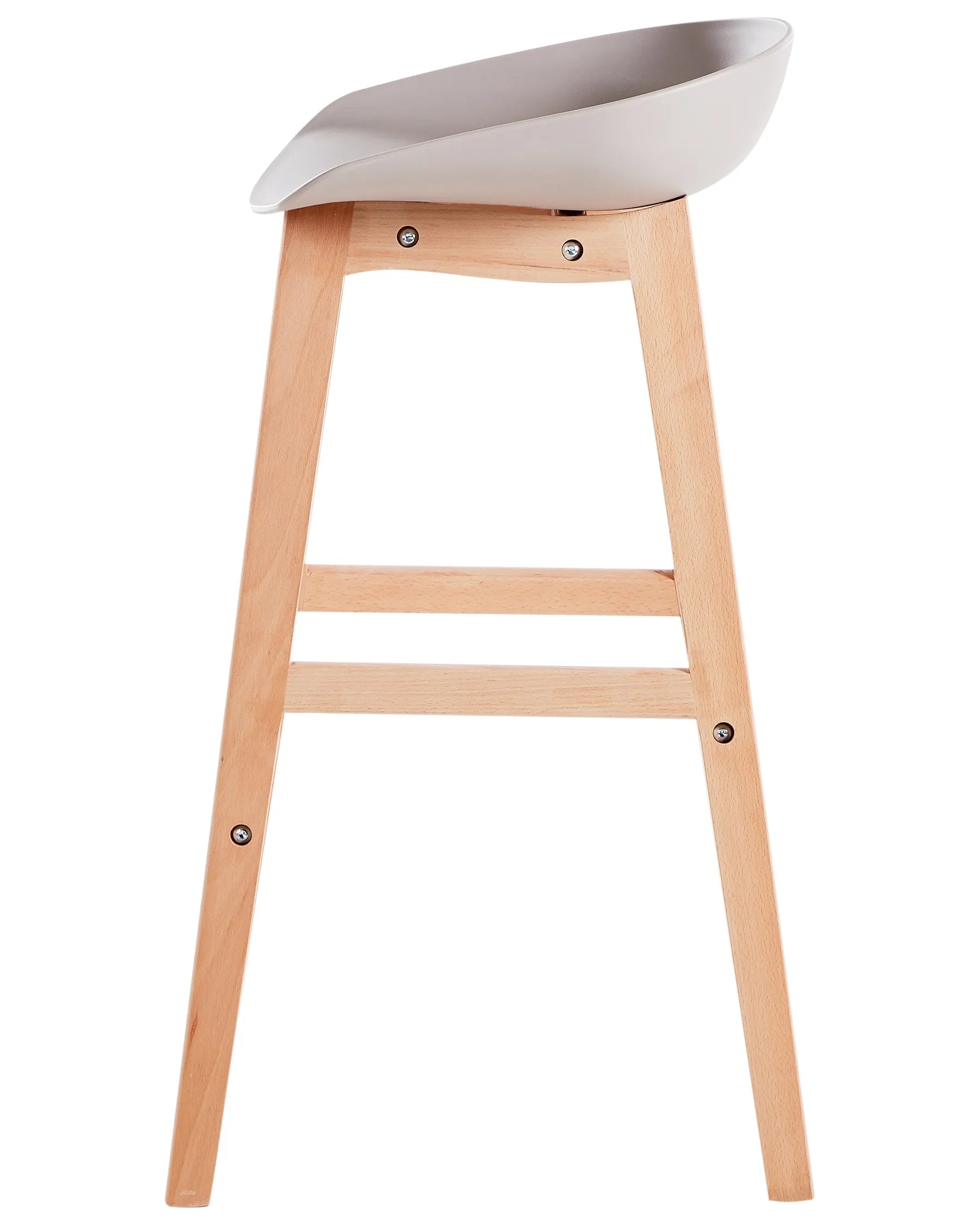 Set of 2 Bar Chairs MICCO Taupe