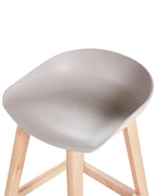 Set of 2 Bar Chairs MICCO Taupe