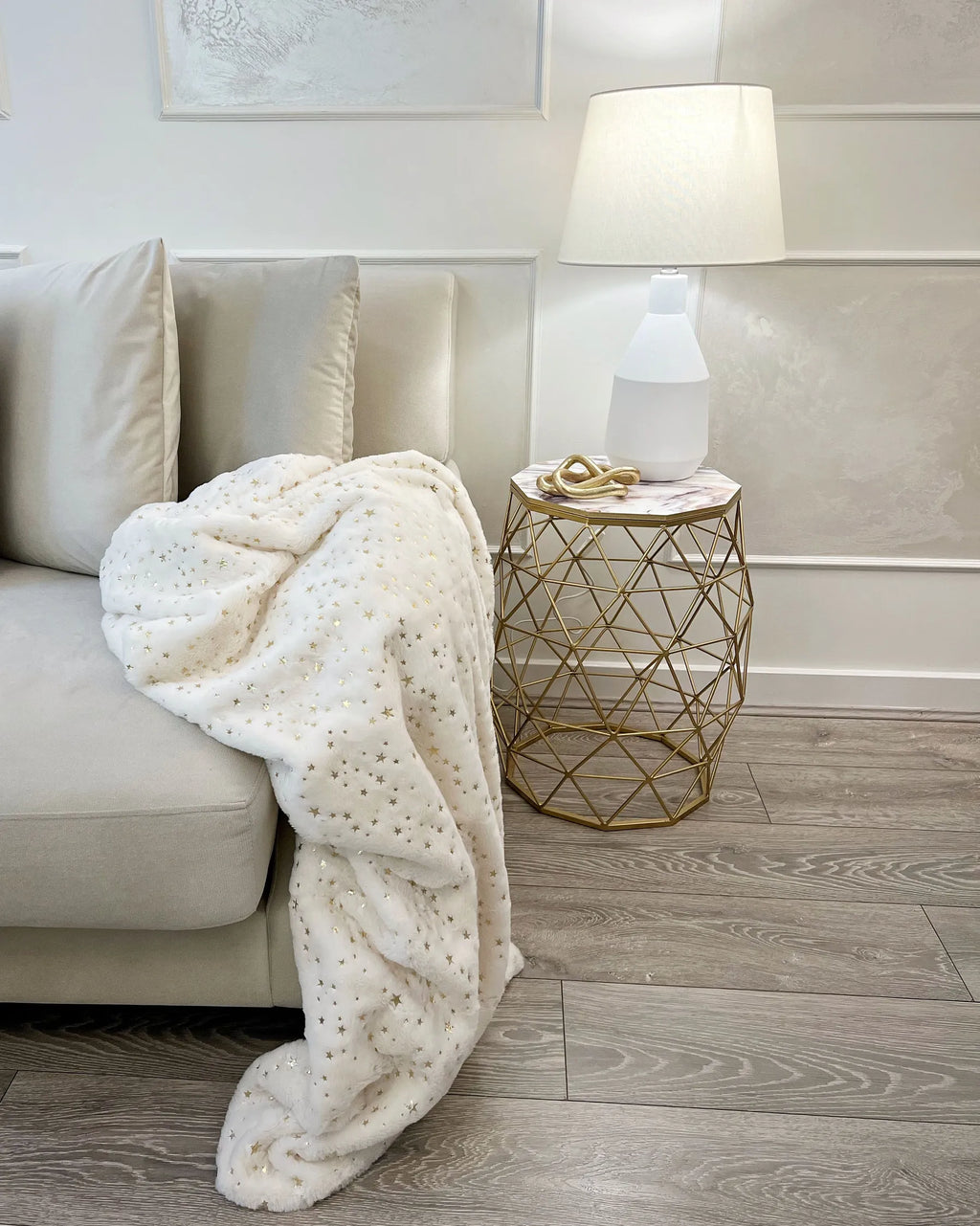 Side Table HALSEY Gold
