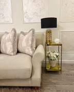 Side Table ALSEA Tempered Glass Gold