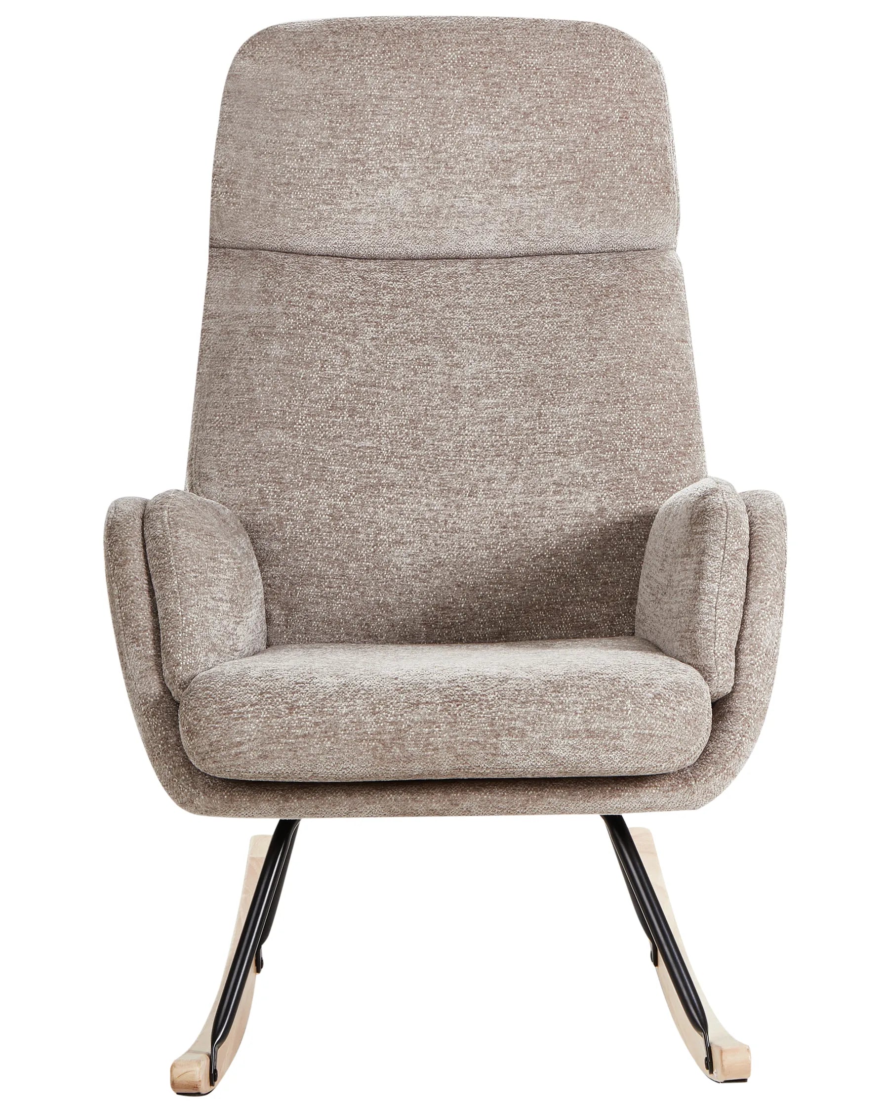 Rocking Chair KVELIA Fabric Taupe