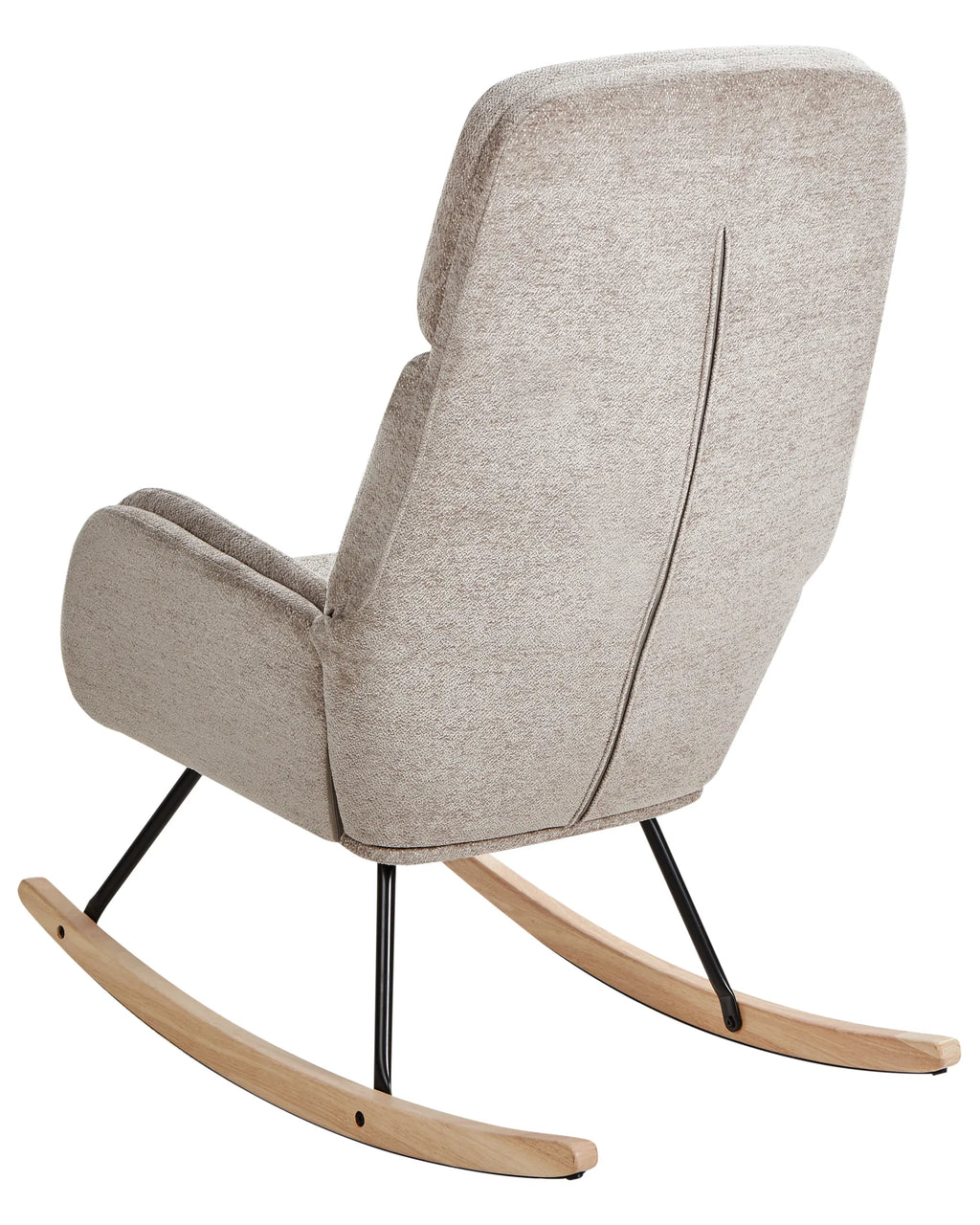 Rocking Chair KVELIA Fabric Taupe