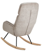 Rocking Chair KVELIA Fabric Taupe
