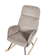 Rocking Chair KVELIA Fabric Taupe