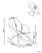 Rocking Chair SKALE Fabric Off-White