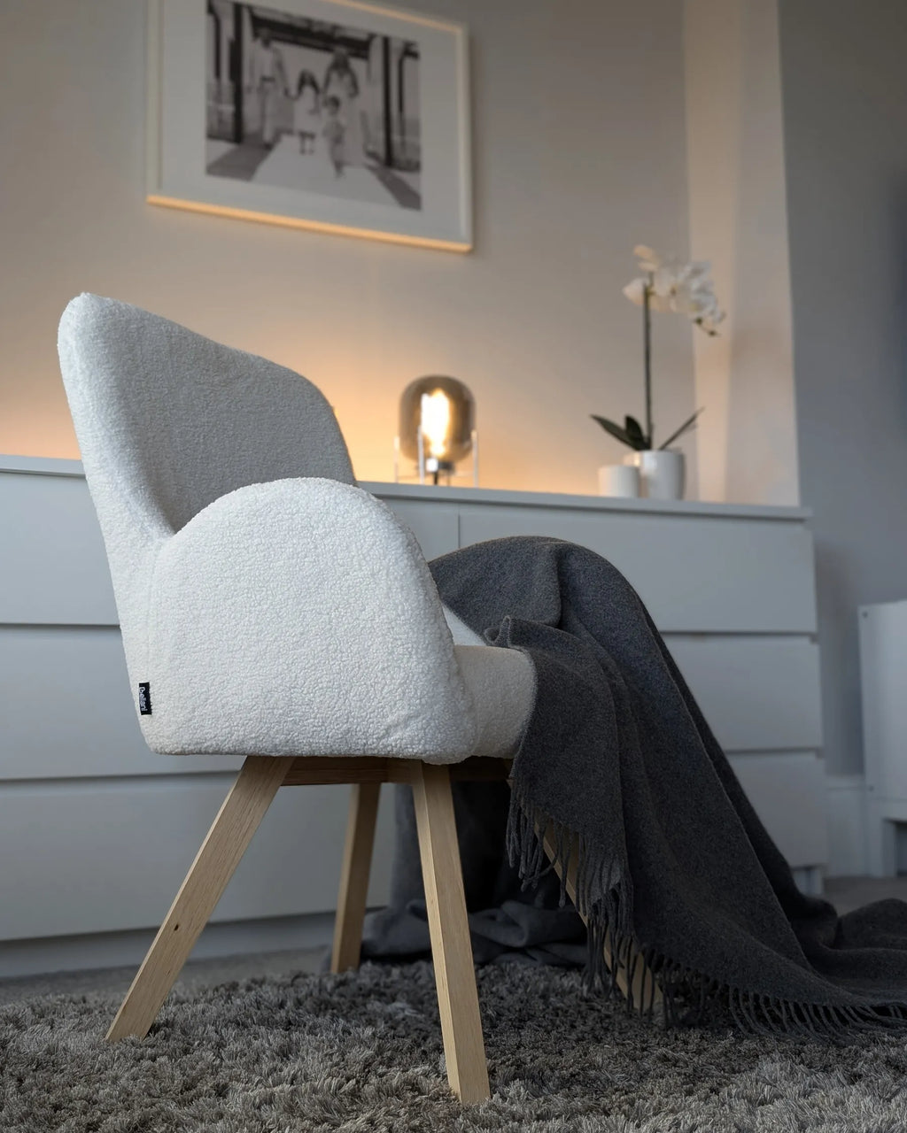 Armchair BJARN Boucle White
