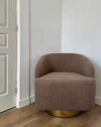 Armchair LAVIK Fabric Brown