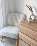 Armchair VAASA Boucle White