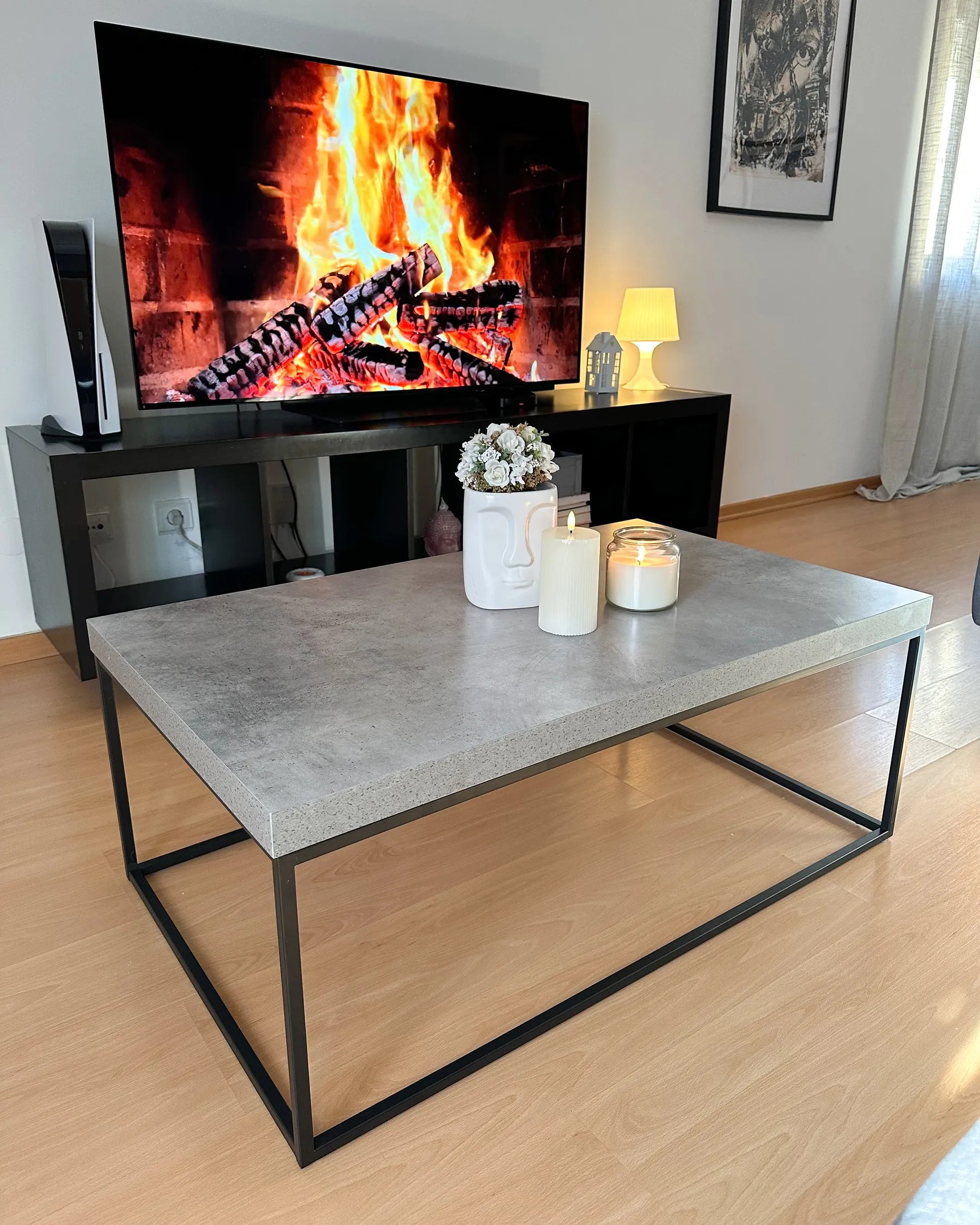 Coffee Table DELANO Grey Concrete Effect