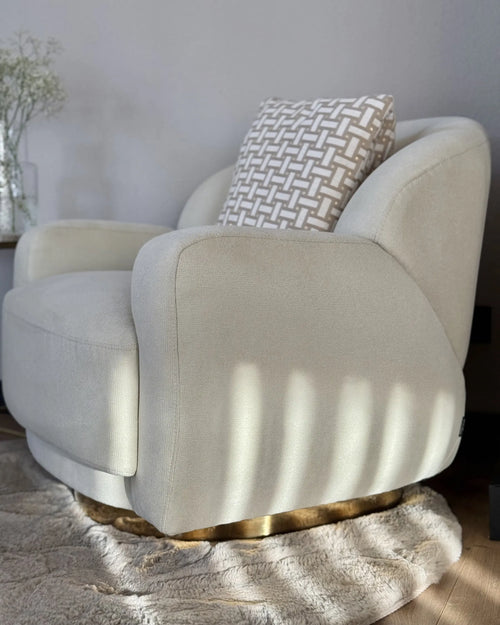 Armchair LEJRE Fabric Light Beige