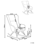 Rocking Chair LUOMA Boucle Beige