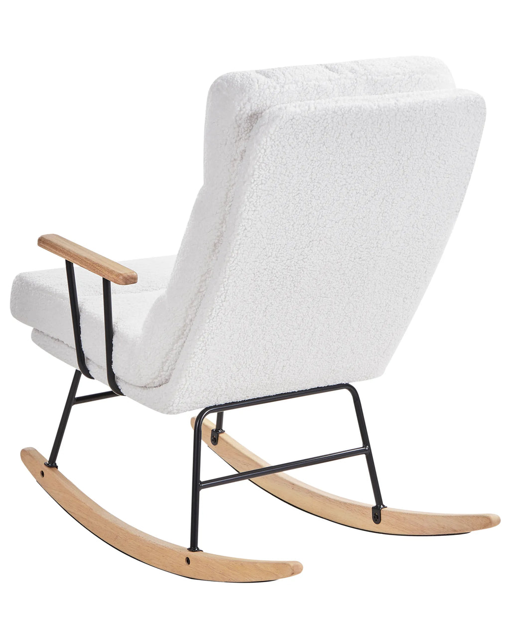 Rocking Chair ESKELIN Reclining Boucle Off-White