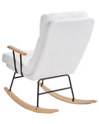 Rocking Chair ESKELIN Reclining Boucle Off-White