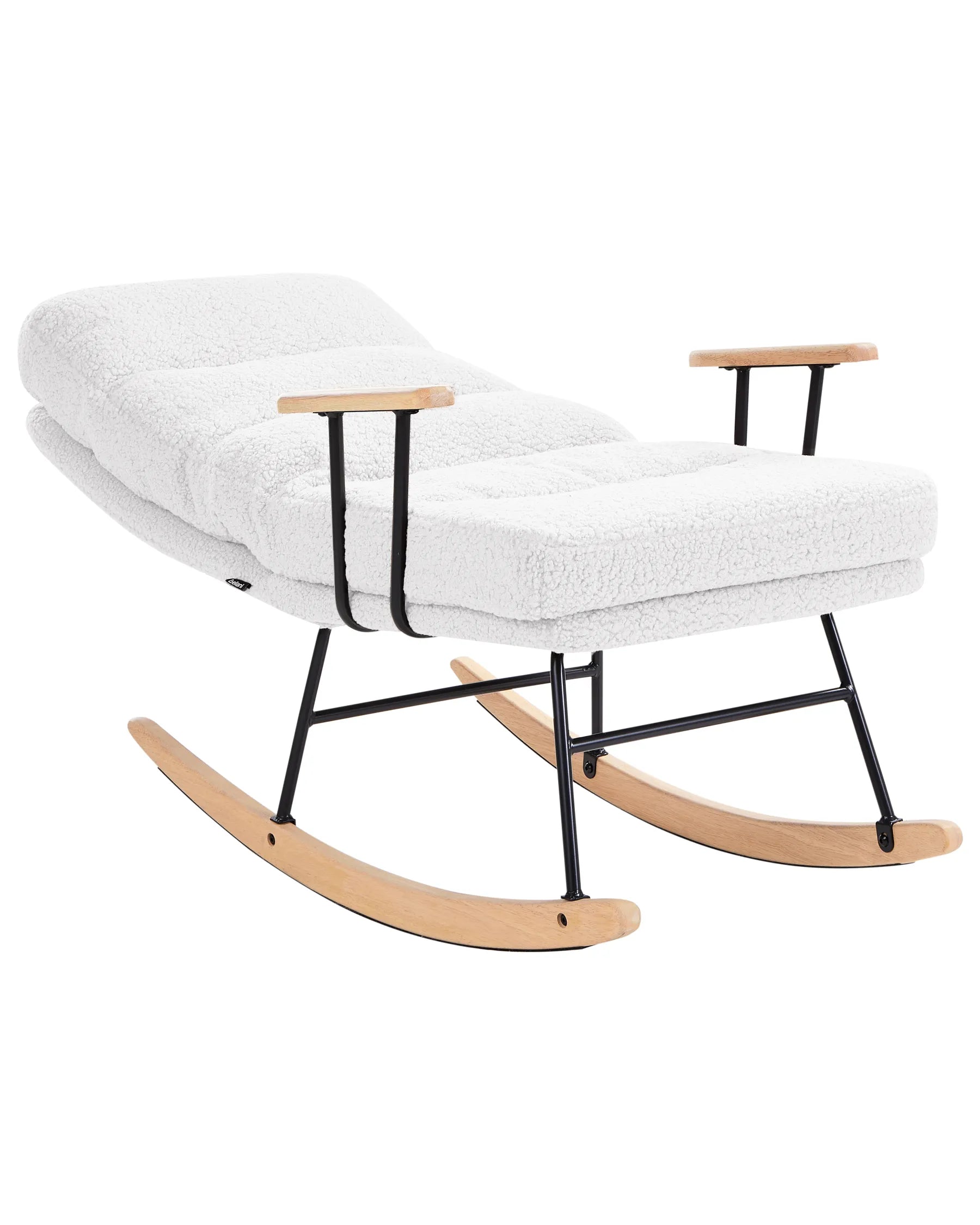 Rocking Chair ESKELIN Reclining Boucle Off-White