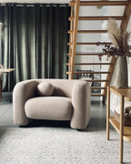 Armchair LEIREN Boucle Beige
