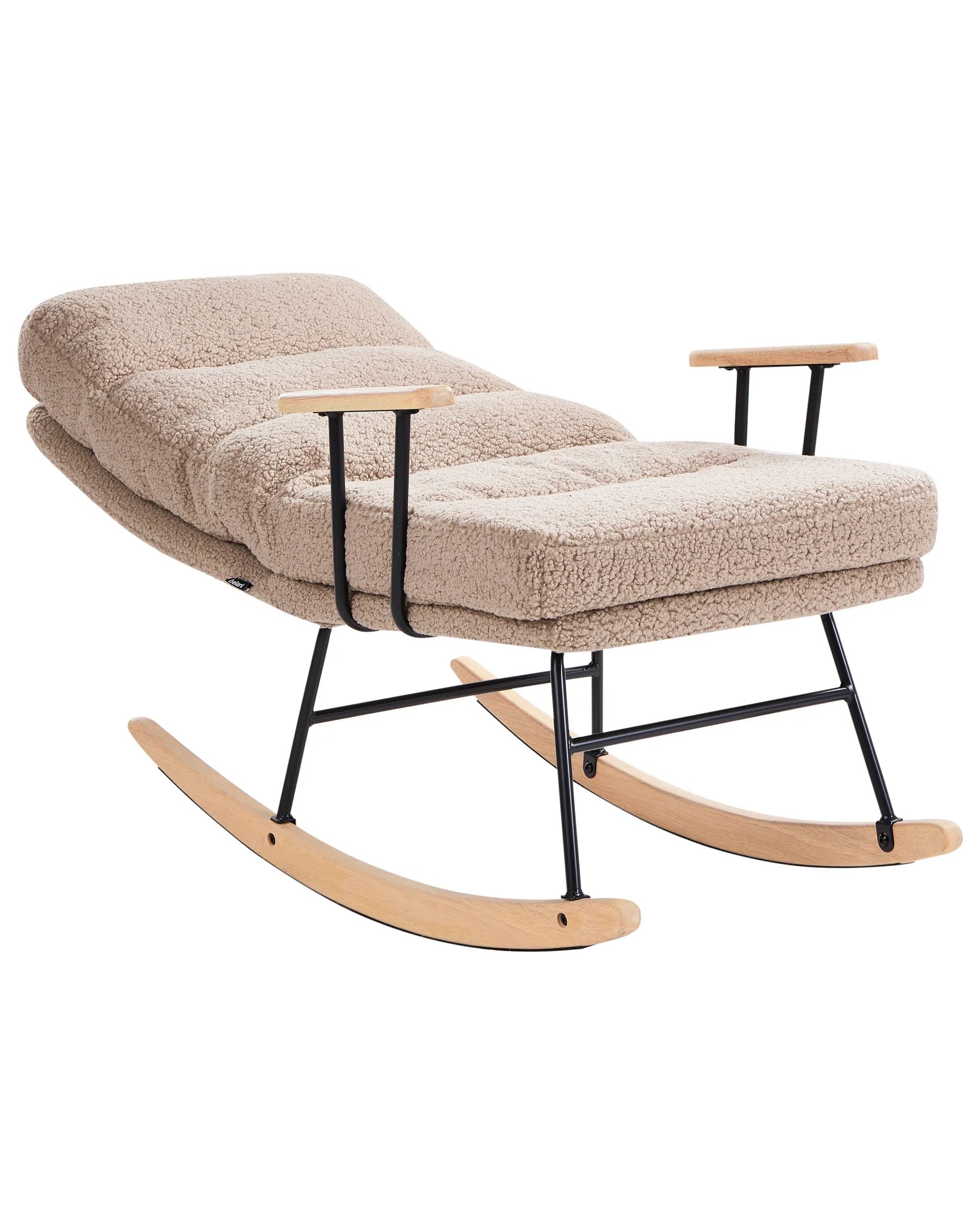 Rocking Chair ESKELIN Reclining Boucle Beige