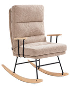 Rocking Chair ESKELIN Reclining Boucle Beige