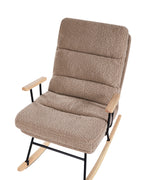 Rocking Chair ESKELIN Reclining Boucle Beige