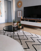 Coffee Table LUCEA Tempered Glass Silver