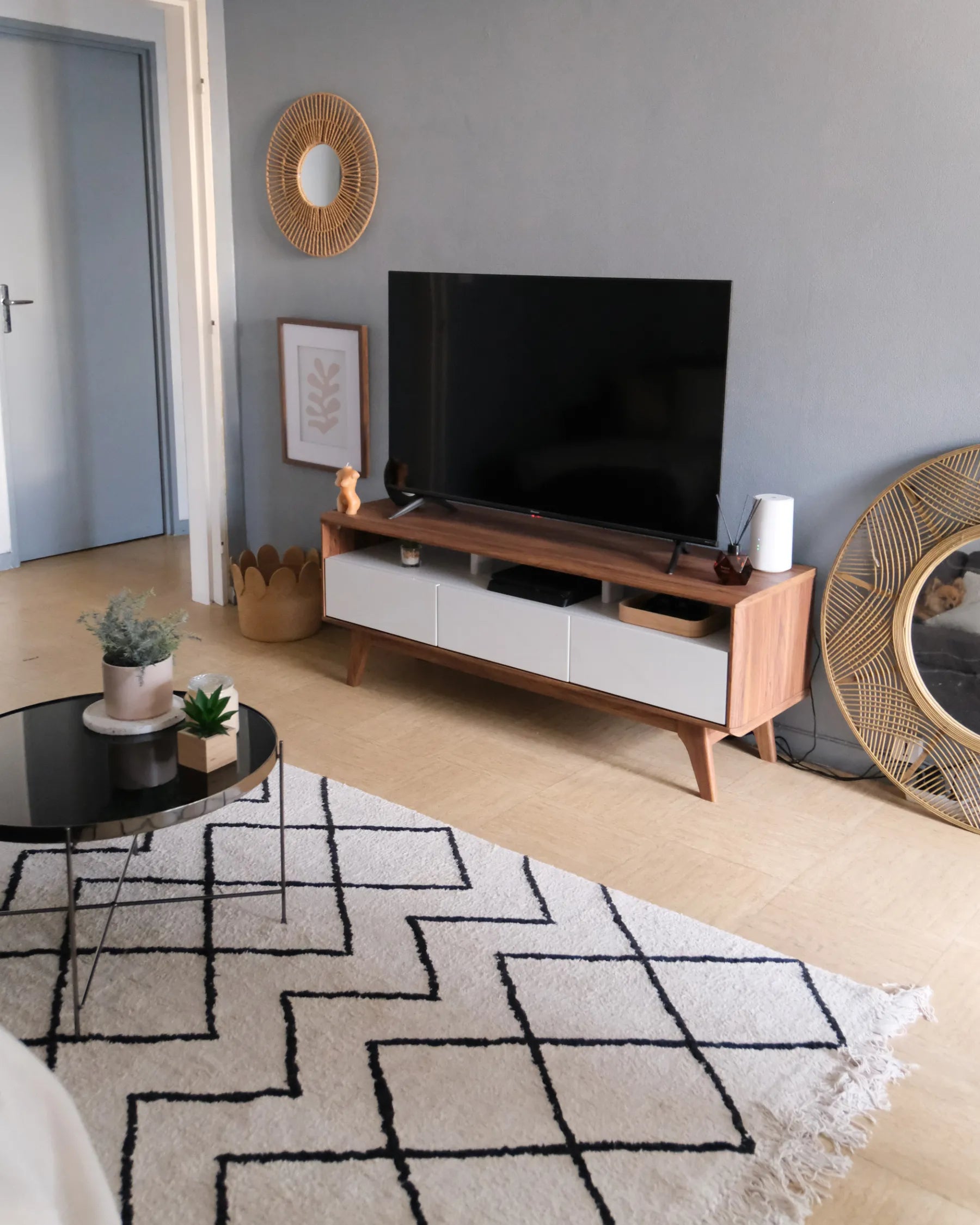 Coffee Table LUCEA Tempered Glass Silver