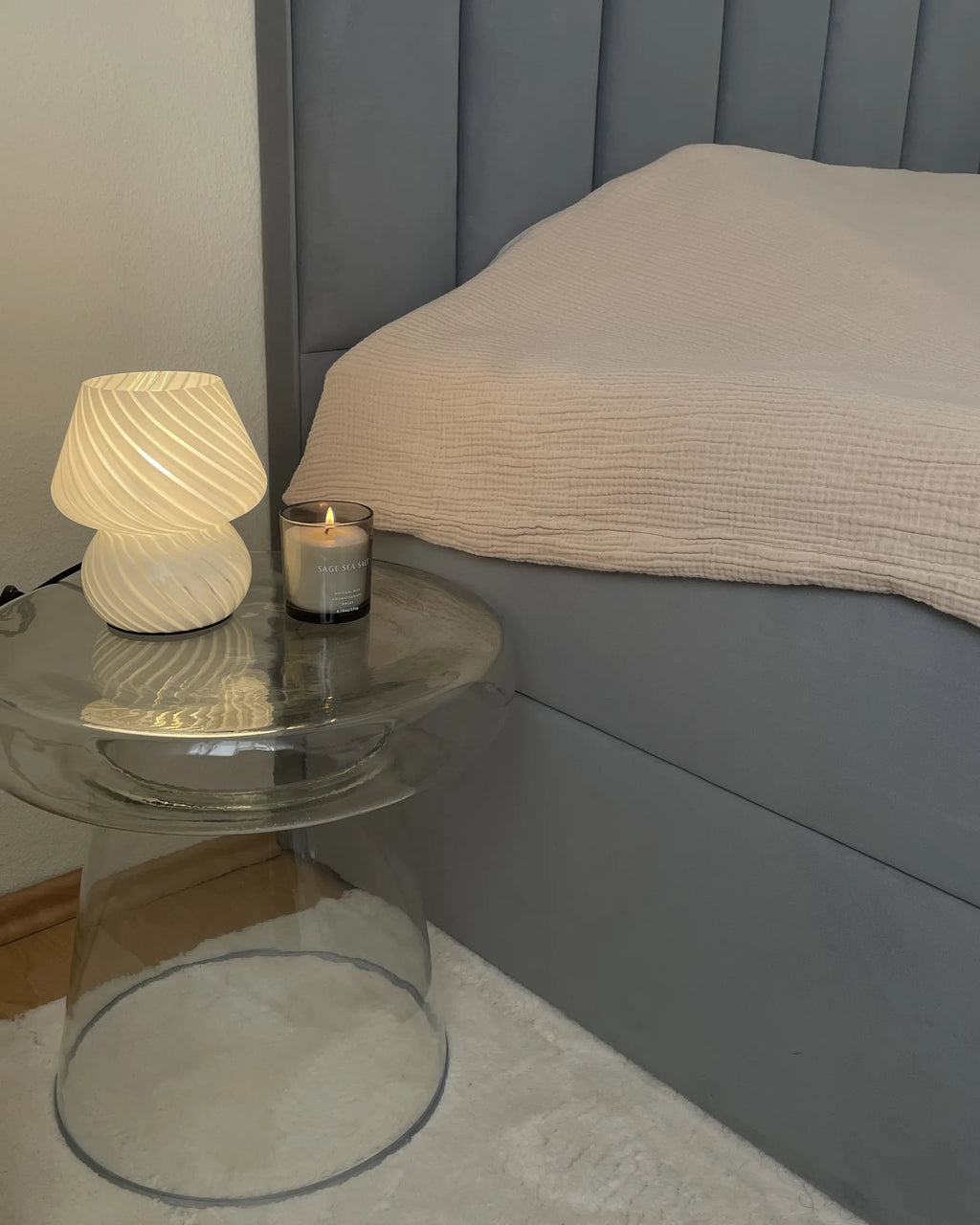 Side Table CALDERA Glass Transparent