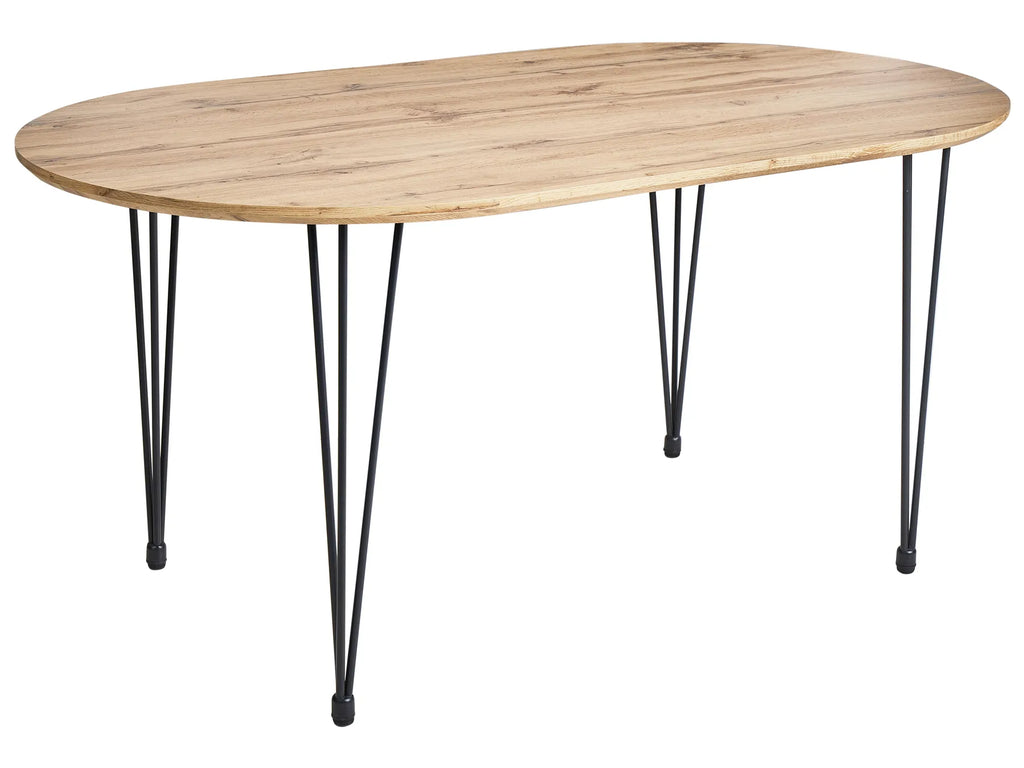 Dining Table CAVELL Light Brown 160 cm 90 cm