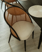 Set of 2 Dining Chairs CORNELL Metal Black