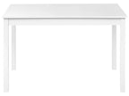 Dining Table BARLEE White 120 cm 75 cm Poplar Wood