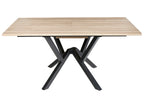 Extending Dining Table ANSELL Light Brown 160/200 cm 90 cm