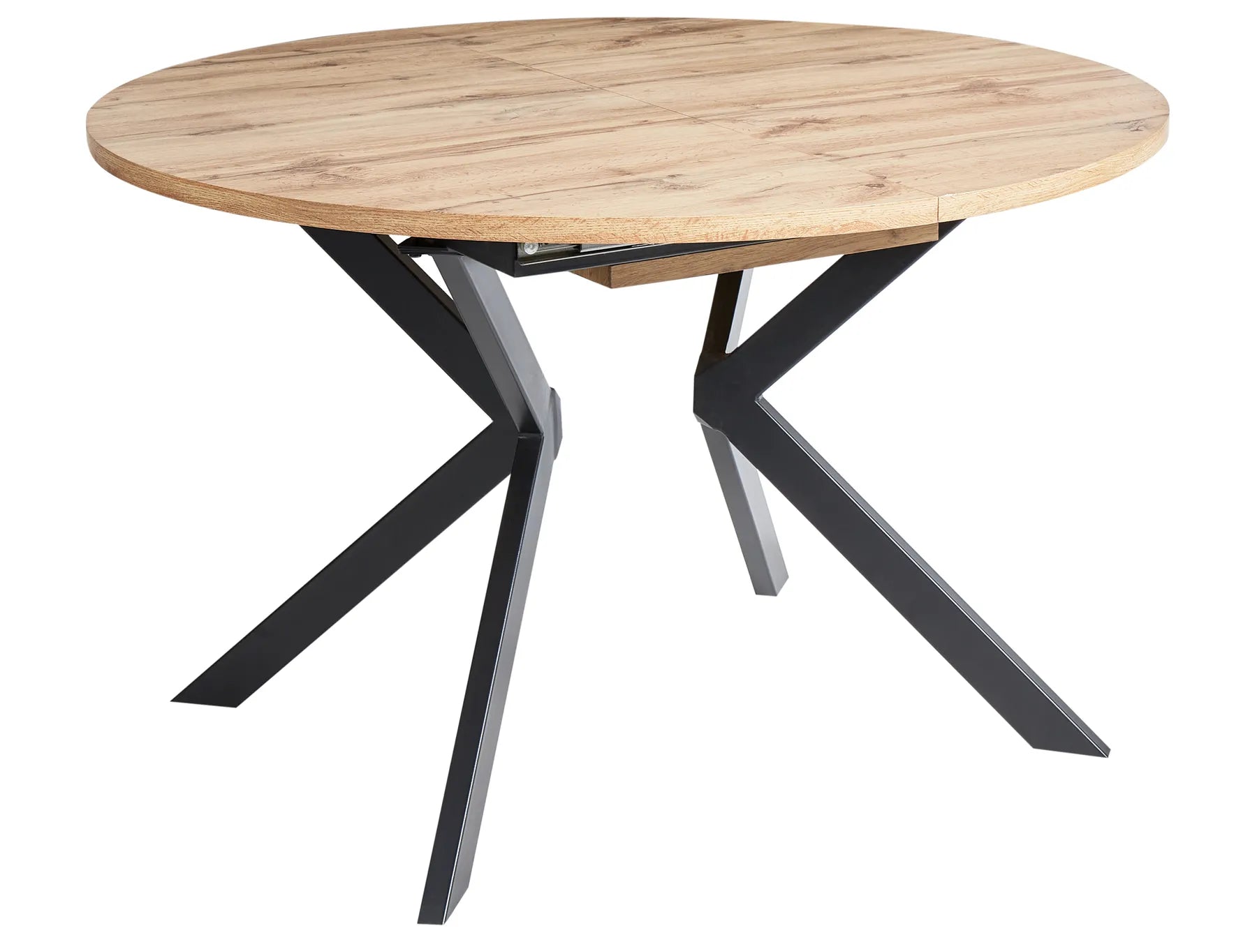 Extending Dining Table CARLEA Light Brown 120/160 cm 120 cm