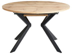 Extending Dining Table CARLEA Light Brown 120/160 cm 120 cm