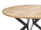 Extending Dining Table CARLEA Light Brown 120/160 cm 120 cm