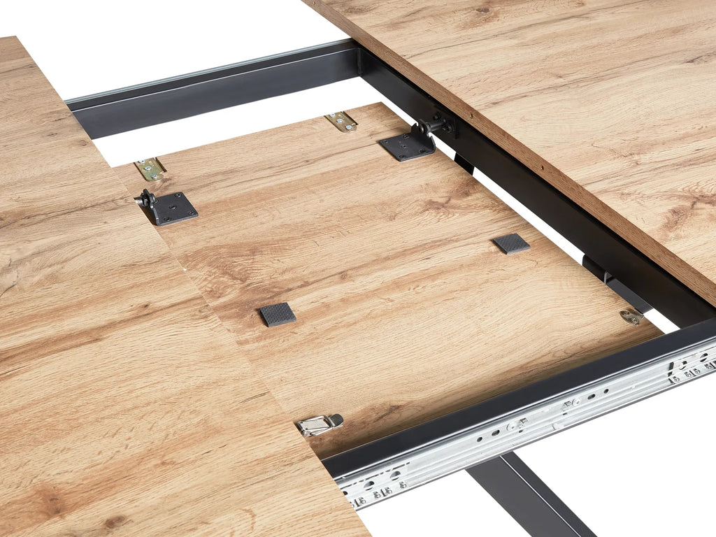 Extending Dining Table CARLEA Light Brown 120/160 cm 120 cm