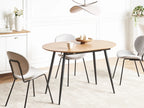 Extending Dining Table CLAVET Light Brown 120/160 cm 80 cm
