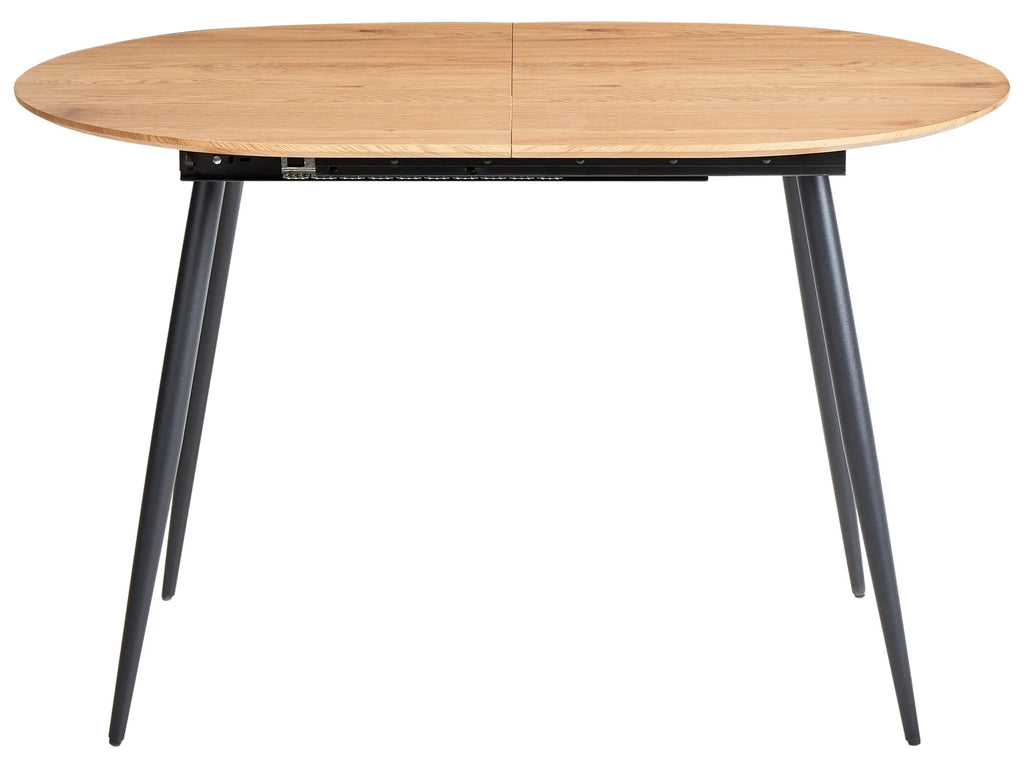 Extending Dining Table CLAVET Light Brown 120/160 cm 80 cm