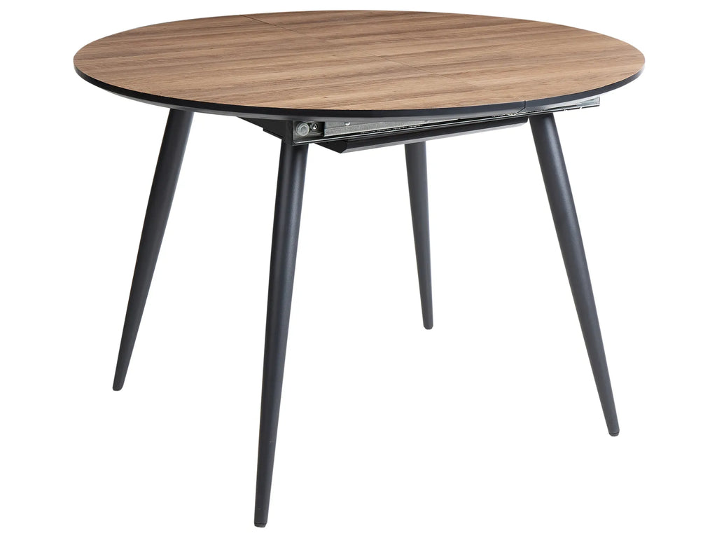 Extending Dining Table SENIAC Brown 110/150 cm 112 cm